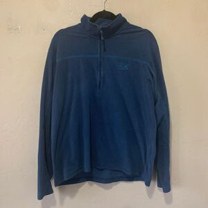 Men's Mountain HardWear 1/4 Zip Pullover Blue Sz Large OM6641 Polyester